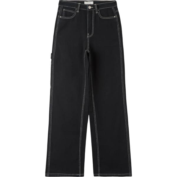 pantaloni Terranova nero tinta unita