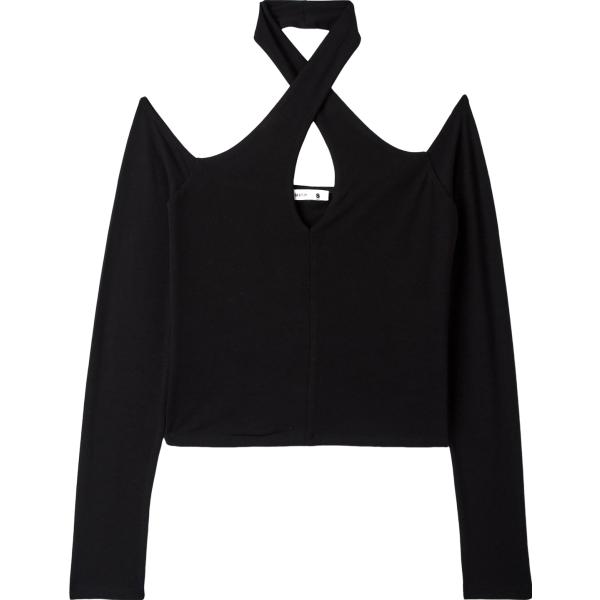 t-shirt Terranova nero tinta unita