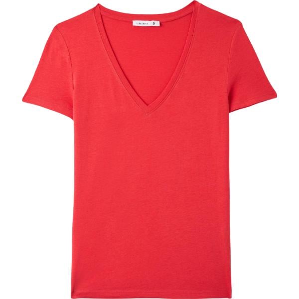 t-shirt Terranova rosso tinta unita