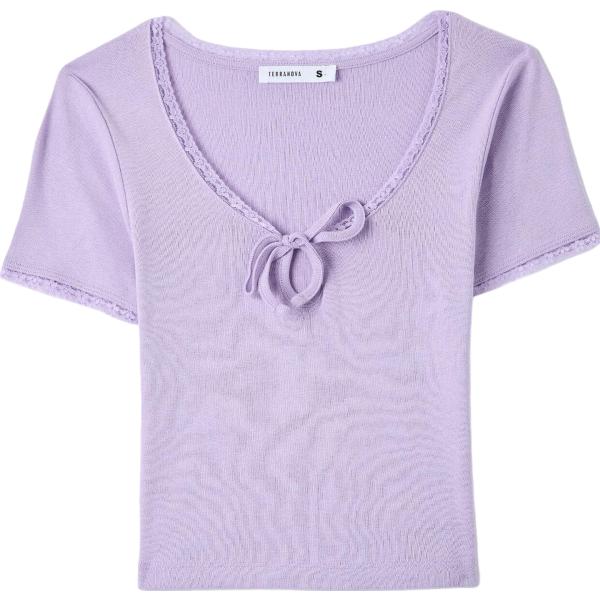 t-shirt Terranova viola