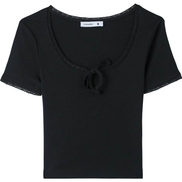 t-shirt Terranova nero