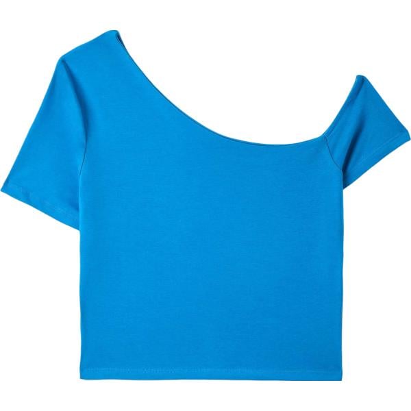 t-shirt Terranova blu tinta unita
