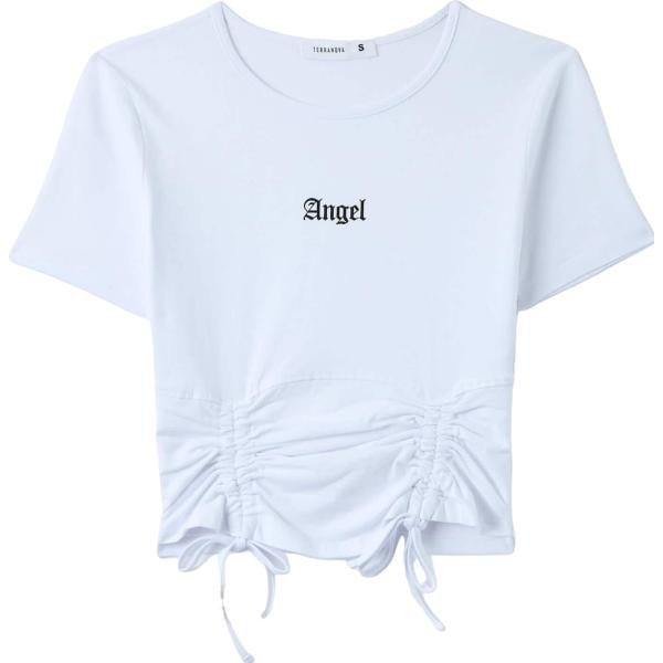 t-shirt Terranova bianco con stampe