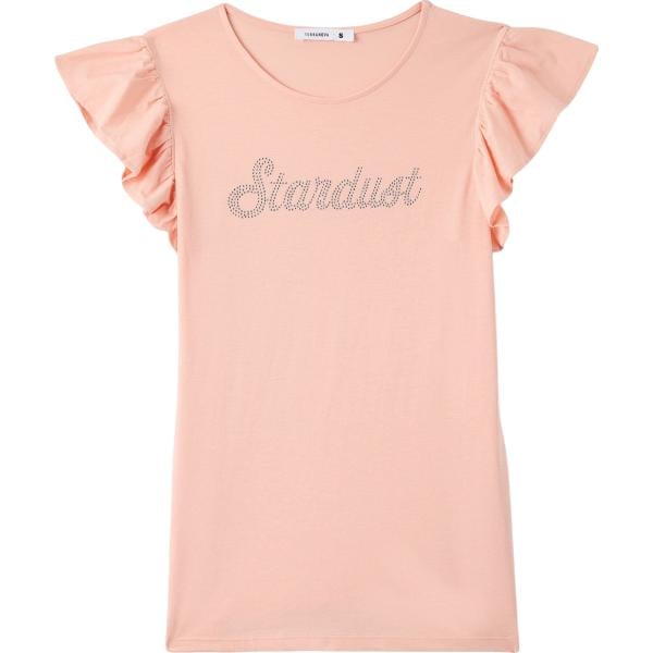 t-shirt Terranova rosa con stampe