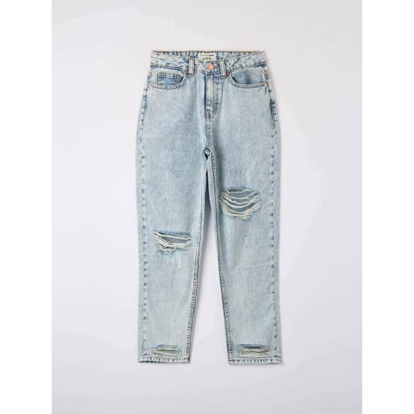 jeans mom Terranova bianco