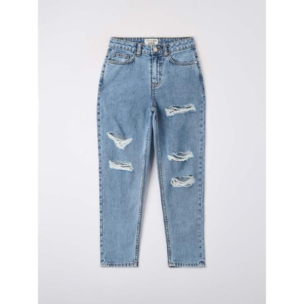 jeans mom Terranova bianco