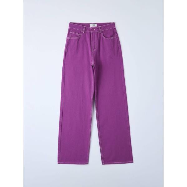 pantaloni Terranova viola