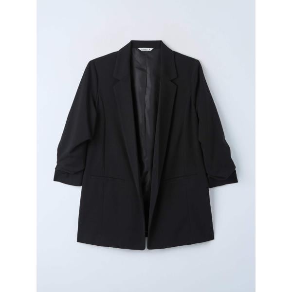 blazer Terranova nero tinta unita