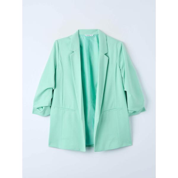 blazer Terranova verde tinta unita