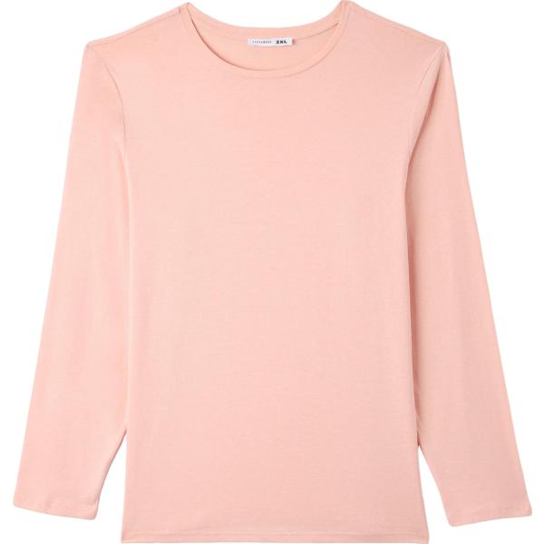 t-shirt Terranova rosa tinta unita