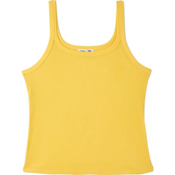 top Terranova giallo tinta unita