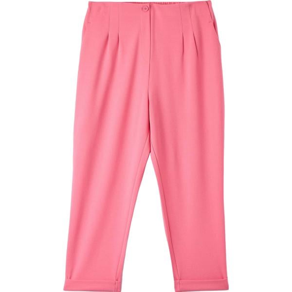 pantaloni chino Terranova rosa tinta unita