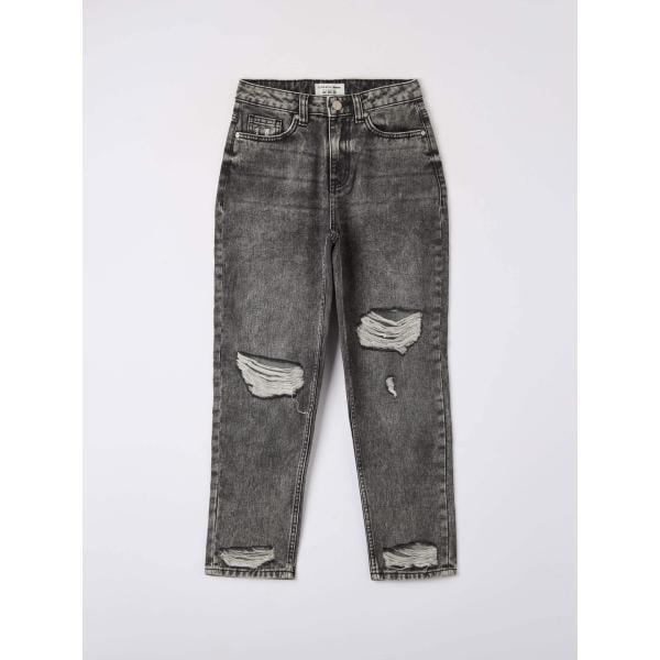 jeans mom Terranova bianco