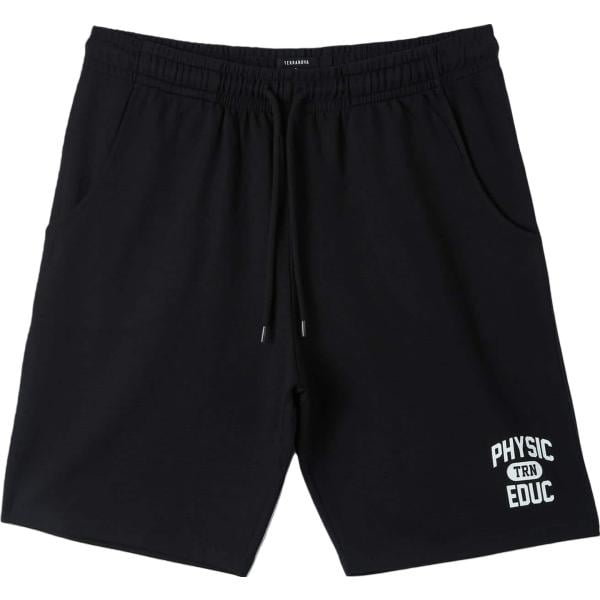 pantaloni corti Terranova nero con stampe