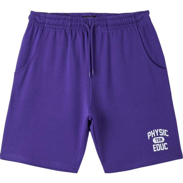 pantaloni corti Terranova viola con stampe