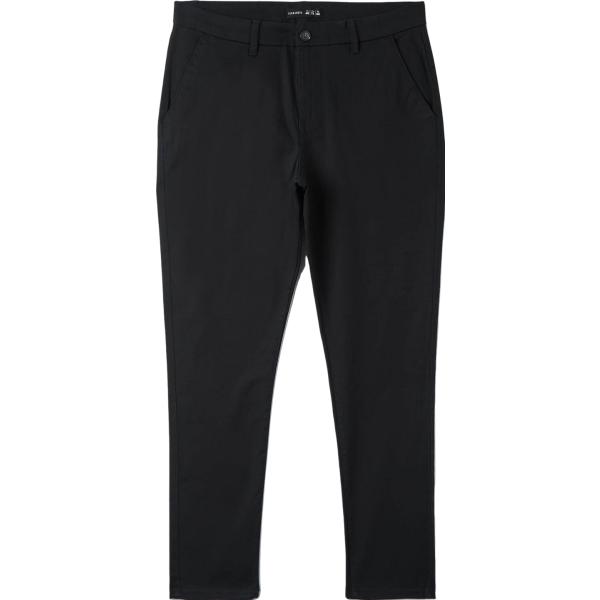 pantaloni chino Terranova nero tinta unita