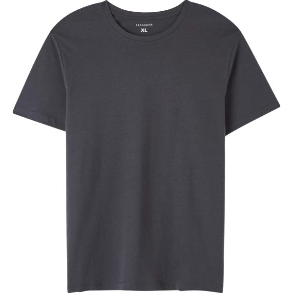 t-shirt Terranova blu tinta unita