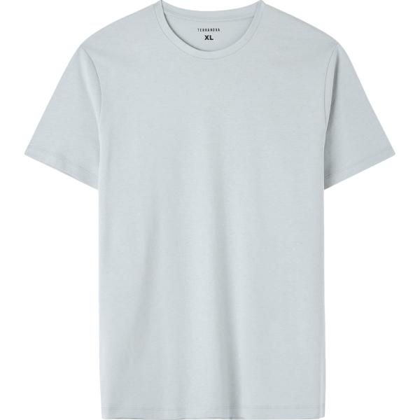 t-shirt Terranova grigio tinta unita