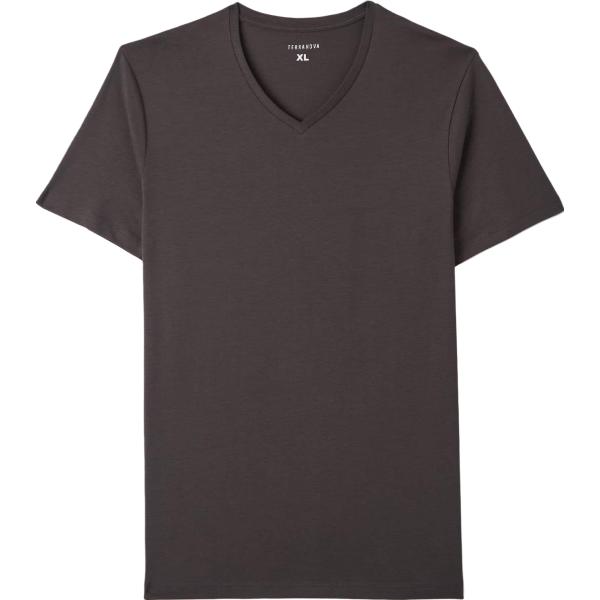 t-shirt Terranova grigio tinta unita