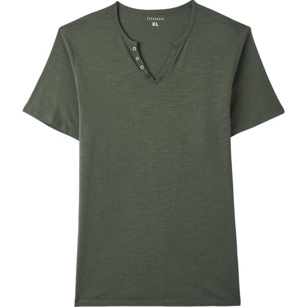 t-shirt Terranova grigio tinta unita