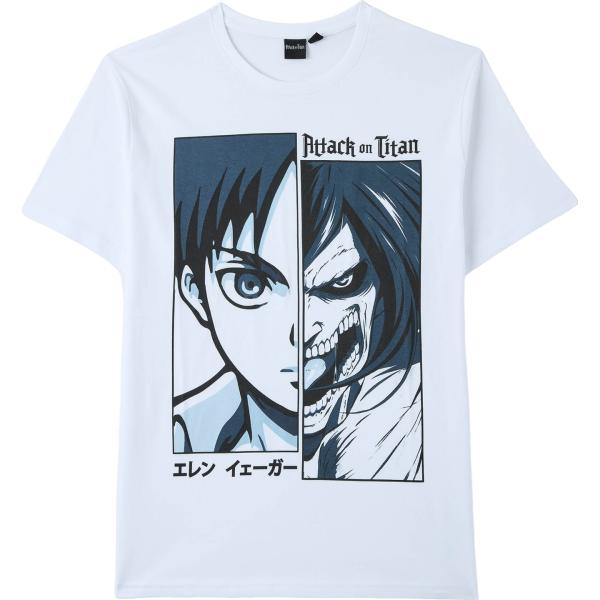 t-shirt Terranova bianco con stampe