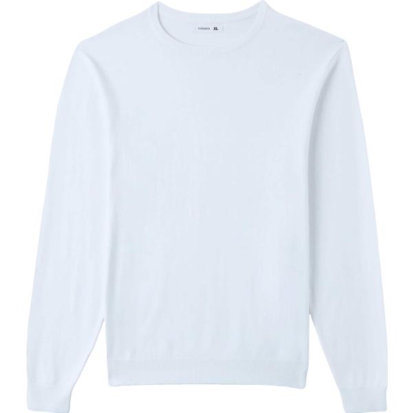 pullovers Terranova bianco tinta unita