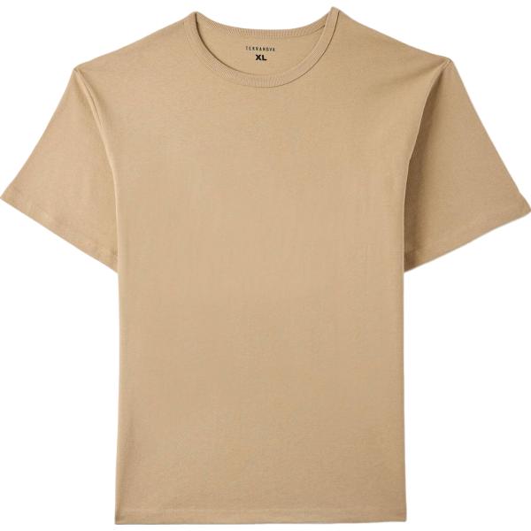 t-shirt Terranova marrone tinta unita