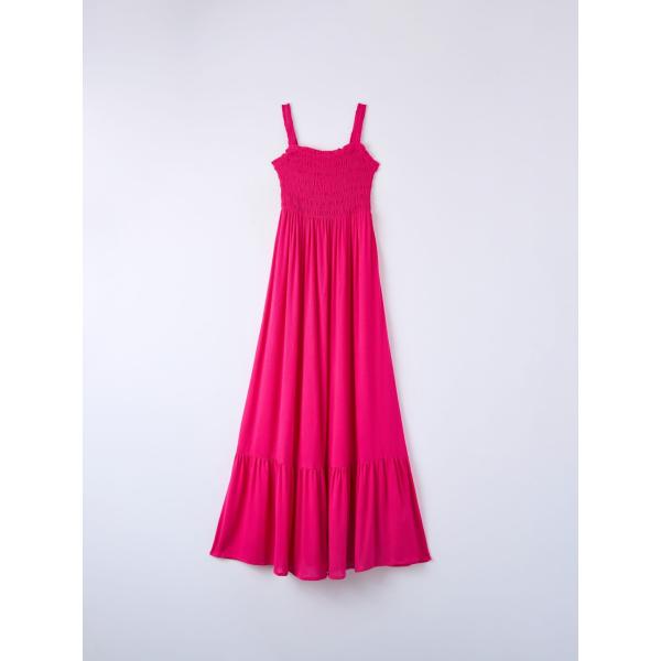 vestiti lunghi Terranova rosso tinta unita