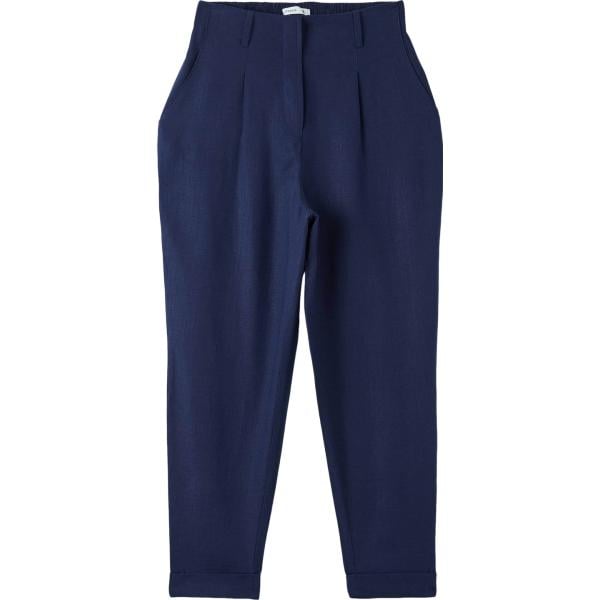 pantaloni chino Terranova blu tinta unita