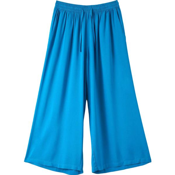 pantaloni a palazzo Terranova blu tinta unita