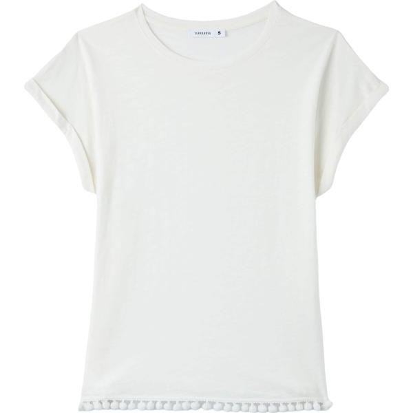 t-shirt Terranova bianco tinta unita