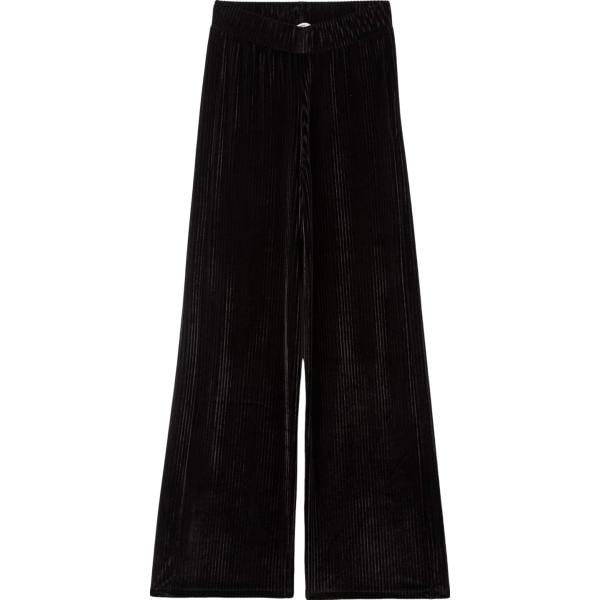 pantaloni a palazzo Terranova nero tinta unita