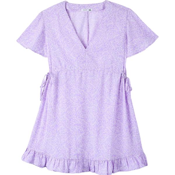 vestiti midi/longuette Terranova viola a fiori