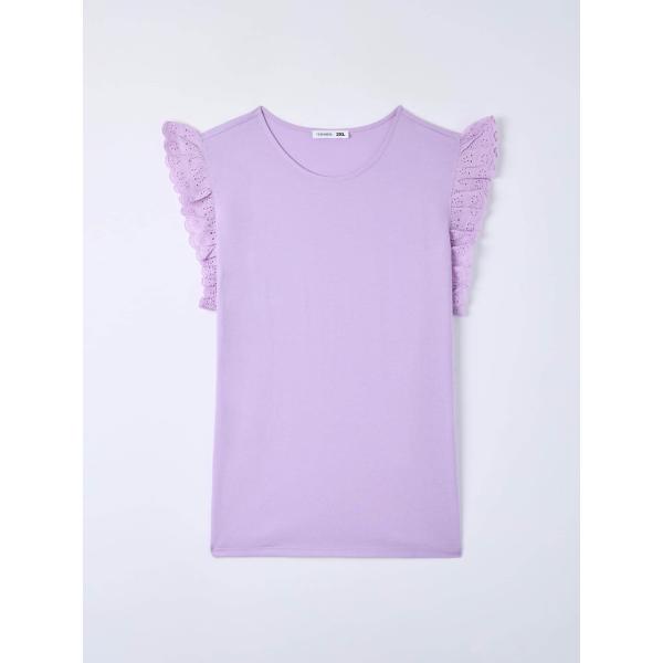 t-shirt Terranova bianco tinta unita