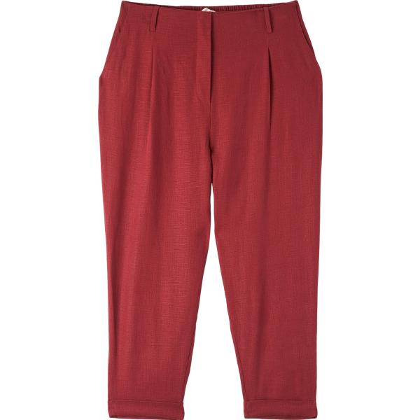 pantaloni chino Terranova rosso tinta unita