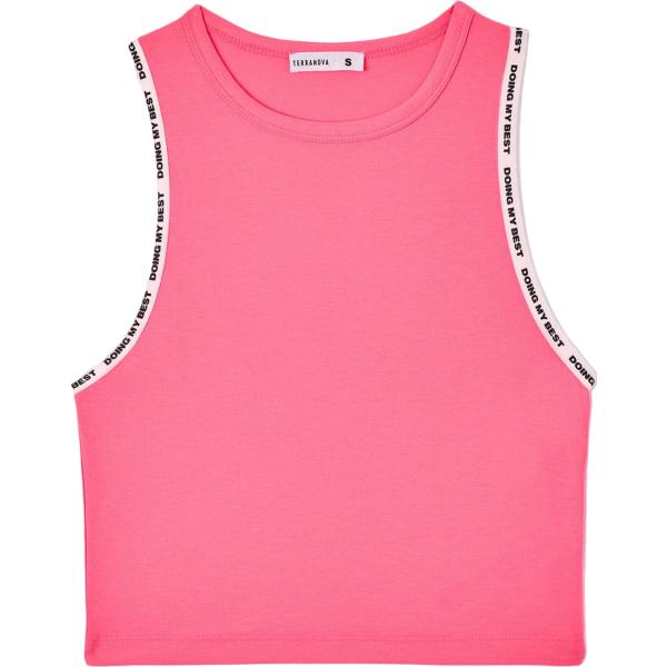 top sportivi Terranova rosa con stampe