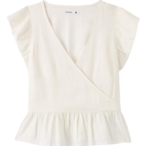 bluse Terranova bianco tinta unita