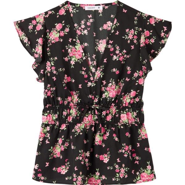 bluse Terranova nero a fiori