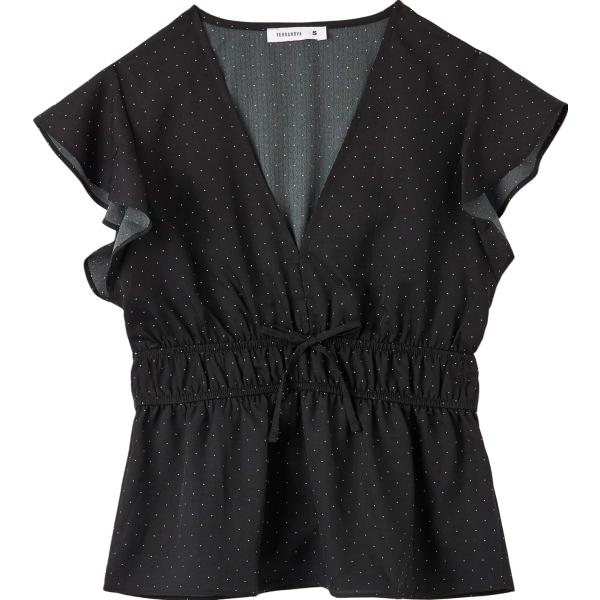 bluse Terranova nero a pois
