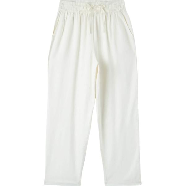 pantaloni Terranova bianco tinta unita