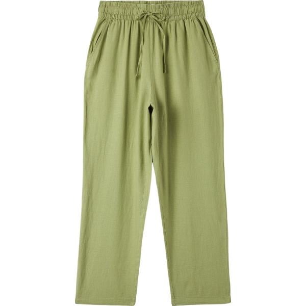 pantaloni Terranova verde tinta unita