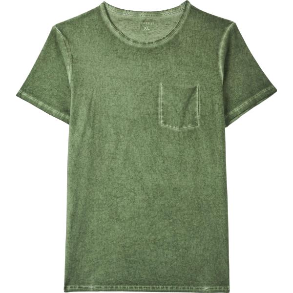 t-shirt Terranova verde tinta unita