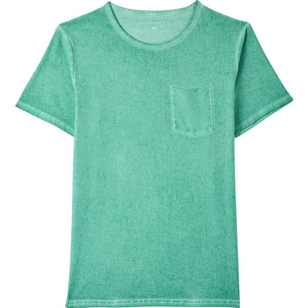 t-shirt Terranova verde tinta unita