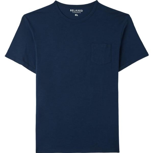 t-shirt Terranova blu tinta unita