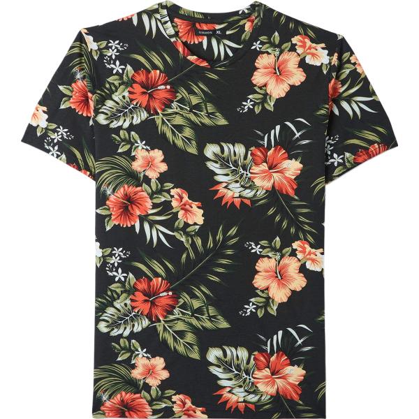 t-shirt Terranova nero con stampe