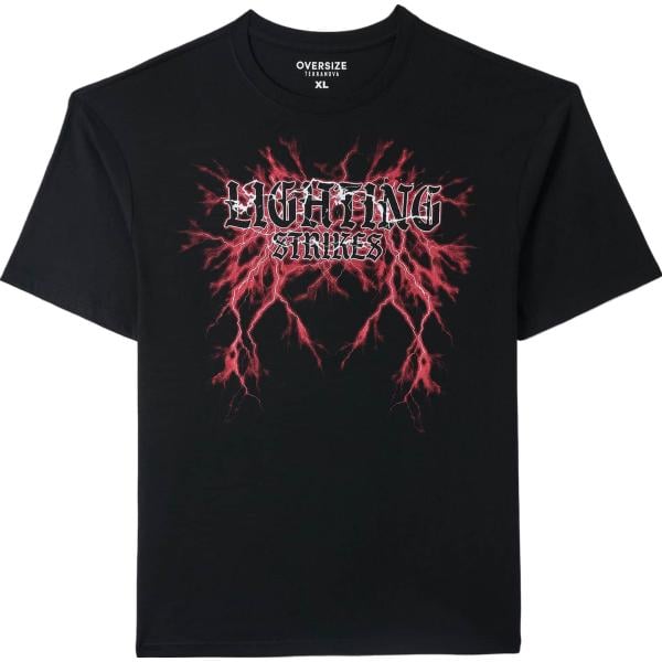 t-shirt Terranova nero con stampe