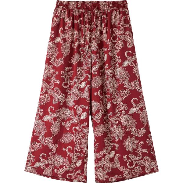 pantaloni a palazzo Terranova rosso paisley