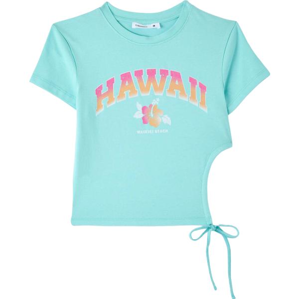 t-shirt Terranova blu con stampe