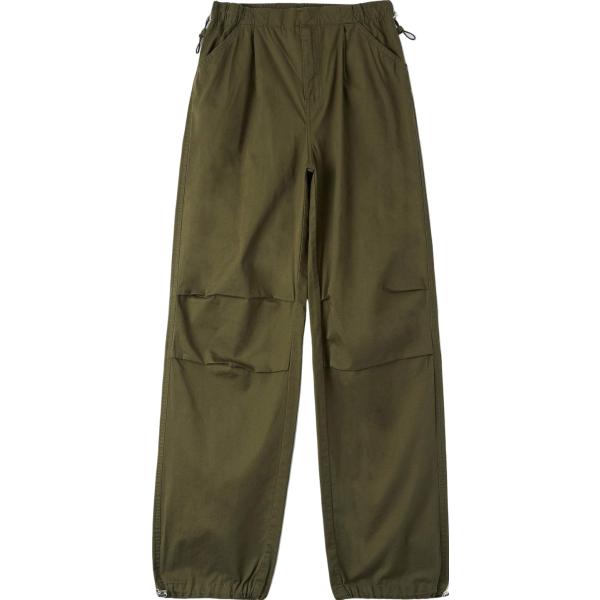 pantaloni cargo Terranova verde tinta unita