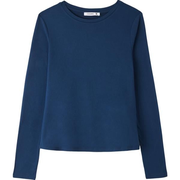 t-shirt Terranova blu tinta unita